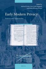 Early Modern Privacy: Sources and Approaches af Michael Green