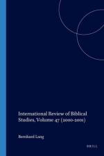 International Review of Biblical Studies, Volume 47 (2000-2001) af Bernhard Lang