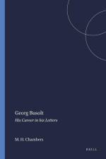 Georg Busolt: His Career in His Letters af Mortimer H. Chambers
