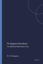 de Hagniae Hereditate: An Athenian Inheritance Case af Wesley E. Thompson