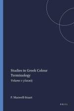 Studies in Greek Colour Terminology: Volume 1: γλαυκός af P. G. Maxwell-Stuart
