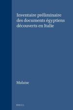 Inventaire Préliminaire Des Documents Égyptiens Découverts En Italie af Malaise