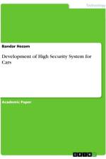 Development of High Security System for Cars af Bandar Hezam