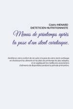 Menus de printemps après la pose d'un stent cardiaque. af Cedric Menard