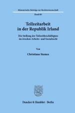 Teilzeitarbeit in der Republik Irland. af Christiane Siemes