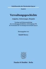 Verwaltungsgeschichte. af Rudolf Morsey