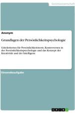 Grundlagen der Persönlichkeitspsychologie af Anonymous