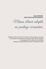 Menus d'hiver adaptés au pontage coronarien. af Cedric Menard