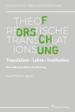 Translation ¿ Lehre ¿ Institution af Raquel Pacheco Aguilar