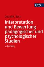 Interpretation und Bewertung pädagogischer und psychologischer Studien af Detlef Rost