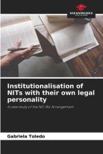 Institutionalisation of NITs with their own legal personality af Gabriela Toledo