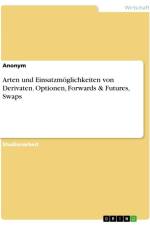 Arten und Einsatzmöglichkeiten von Derivaten. Optionen, Forwards & Futures, Swaps af Anonymous