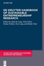 De Gruyter Handbook of Sustainable Entrepreneurship Research