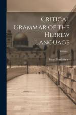 Critical Grammar of the Hebrew Language; Volume 1 af Isaac Nordheimer