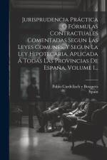Jurisprudencia Práctica Ó Fórmulas Contractuales Comentadas Segun Las Leyes Comunes, Y Segun La Ley Hipotecaria, Aplicada Á Todas Las Provincias De Es af Spain