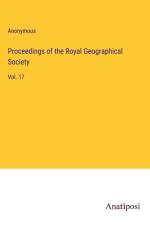 Proceedings of the Royal Geographical Society af Anonymous