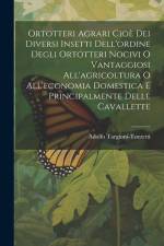 Ortotteri Agrari Cioè Dei Diversi Insetti Dell'ordine Degli Ortotteri Nocivi O Vantaggiosi All'agricoltura O All'economia Domestica E Principalmente D af Adolfo Targioni-Tozzetti