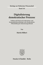 Digitalisierung demokratischer Prozesse. af Martin Hilbert