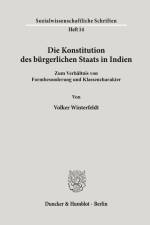 Die Konstitution des bürgerlichen Staats in Indien. af Volker Winterfeldt
