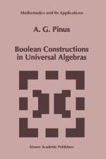 Boolean Constructions in Universal Algebras af A. G. Pinus