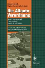 Die Altauto-Verordnung af Stefan Gessenich