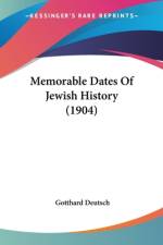 Memorable Dates Of Jewish History (1904) af Gotthard Deutsch