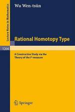 Rational Homotopy Type af Wen-Tsun Wu