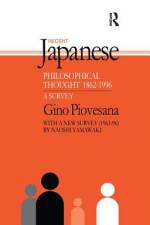 Recent Japanese Philosophical Thought 1862-1994 af Gino K Piovesana