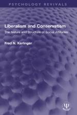 Liberalism and Conservatism af Fred N Kerlinger
