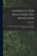 Lehrbuch der Anatomie des Menschen af Joseph Hyrtl