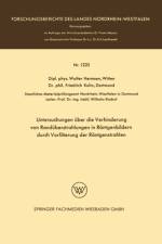 Untersuchungen über die Verhinderung von Randüberstrahlungen in Röntgenbildern durch Vorfilterung der Röntgenstrahlen af Walter Hermsen Witten