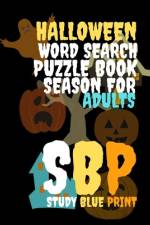 Halloween Word Search Puzzle Book Season For Adults af Study Blue Print
