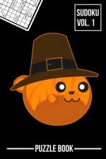 Thanksgiving Orange Tabby Cat Sudoku Pilgrim Hat Season Puzzle Book Volume 1 af Andre Tobisch