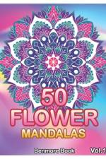50 Flower Mandalas af Benmore Book