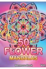 50 Flower Mandalas af Benmore Book