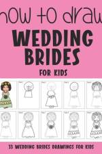 How to Draw Wedding Brides for Kids af Sonia Rai
