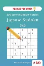 Puzzles for Brain - Jigsaw Sudoku 200 Easy to Medium Puzzles 9x9 (volume 20) af Alexander Rodriguez