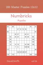 Numbricks Puzzles - 200 Master Puzzles 12x12 vol.16 af David Smith