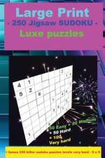 Large Print - 250 Jigsaw Sudoku - Luxe Puzzles af Andrii Pitenko