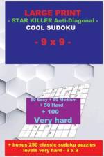 Large Print - Star Killer Anti-Diagonal - Cool Sudoku - 9 X 9 af Andrii Pitenko