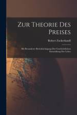 Zur Theorie Des Preises af Robert Zuckerkandl
