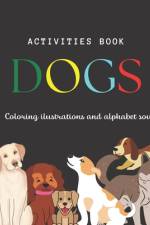 Activities book, coloring ilustrations and alphabet soup af Ruth Hernández