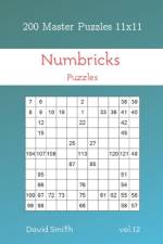 Numbricks Puzzles - 200 Master Puzzles 11x11 vol.12 af David Smith