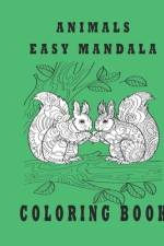 animals easy mandala coloring book af Oussama Zinaoui
