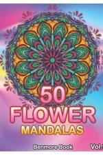50 Flower Mandalas af Benmore Book