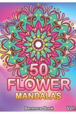 50 Flower Mandalas af Benmore Book