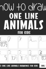 How to Draw One Line Animals for Kids af Sonia Rai