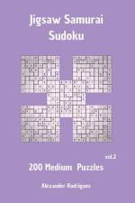 Jigsaw Samurai Sudoku Puzzles - Medium 200 vol. 2 af Alexander Rodriguez