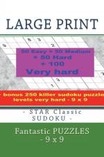Large Print - Star Classic Sudoku - Fantastic Puzzles - 9 X 9 af Andrii Pitenko