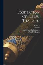 Législation Civile Du Thalmud; Volume 1 af Israel Michel Rabbinowicz